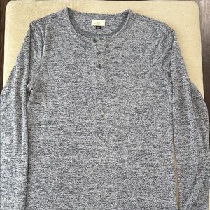 Society Gray Long Sleeve Tee Classic Style